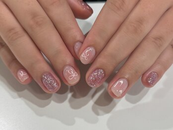 ローランリム(LORAN Lim)/チーク×リボンネイル