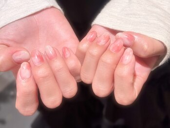 ピンク×マーブル