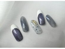 スピードネイル アンド アイ 宮交シティ店/#255 &nbsp;【マグネット×フレンチ】