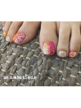 ネイルサロンアンドスクール ビーアンビシャス(be ambitious)/縦グラデーション