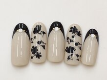 プルミエ ネイル(Premier Nail)/NEW!お花シルエットフレンチ