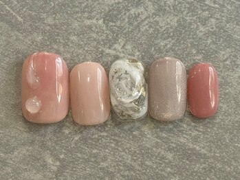 カラネイル 南森町店(calla nail)/桃ネイル ぷっくり
