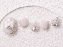 アイネイルズ 大宮店(Ｉ nails)/リボンホワイト