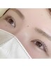 ≪眉毛×アイブロウ≫ダメージ最小まつげパーマ(上)+眉毛wax（1回）￥8500