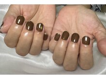 ミアネイル 蕨店(mia nail)/細フレンチ＋パーツ追加