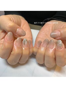 Mネイルアンドカフェ シェレステ/塗りかけネイル☆