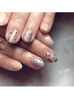 アイビーネイル(ivy-nail)/人気☆ニュアンスヒョウ柄♪