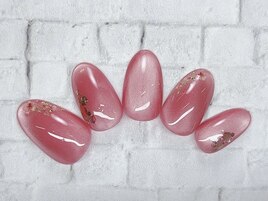 マグネットネイル　押し花