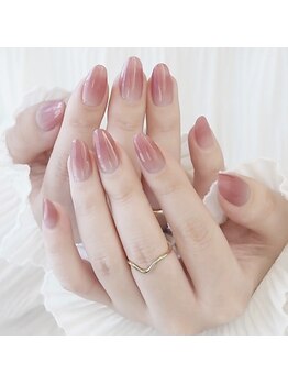 サロンド うるりら 秋田本店(salon de うるりら)/くすみピンク×クリア