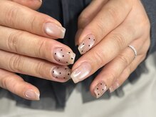 レアネイル(Lea nail)/マグネット×ドットネイル