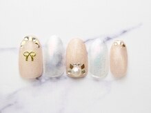 池袋ネイルサロン イイネイル(Ee-Nail)/リボンパーツネイル初回￥7500