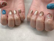 ゼロハチイチ(081)の雰囲気（季節問わず人気の、やちむんネイル）