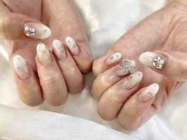 韓国風ホワイトグラデ