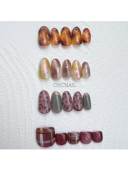 秋ネイル・冬ネイル
