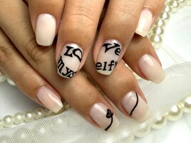 手描きアート/シンプルネイル