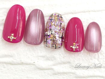 ラグジュアリーネイルズ カワグチ(Luxury Nails Kawaguchi)/うるツヤ*ツイード&マグNail