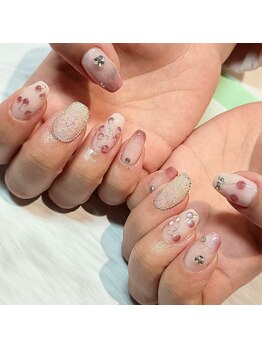 さくらんぼネイル