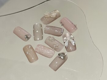 デイシー ネイルアンドアイラッシュ 新宿(deicy)/定額フェミニンガーリーdesign