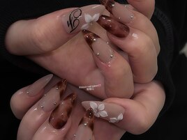 Brown marble