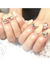 バーロ ビューティールーム(Balo Beauty Room)/Vカットストーンネイル