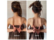 肩甲骨はがしで背中や肩の盛り上がりなどスッキリ！