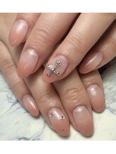 ヘアーアンドネイル ルシア(Hair&Nail Lucia)/クロムパーツを使ったデザイン