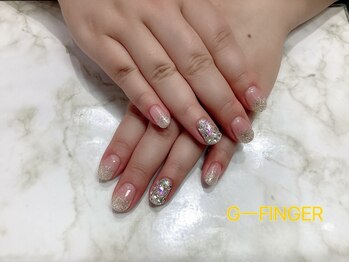 ラメ×ビジュー