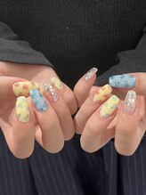 ジュアネイル(jouer nail)/トレンド　小花柄ネイル
