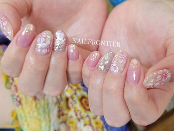 ネイルフロンティア 吉祥寺(NAIL FRONTIER)/きらきら桜ネイル11980円