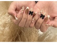 ネイルサロンラポール (Nailsalon Rapport)/チェック柄ネイル