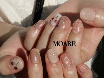 モアレネイル(moare' nail)/ハンド/持ち込み90分アート¥8000