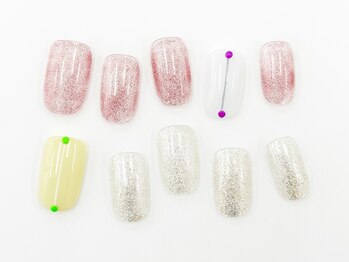 ネイルサロンクイール 宇都宮店(NAIL SALON QUILL)/キラキラグリッターネイル♪