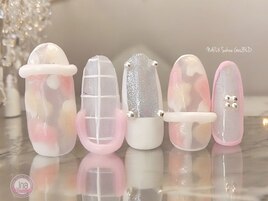 ガーリー☆ニュアンスネイル