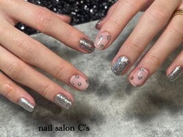 ワンカラーポイントネイル