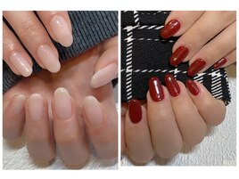 冬のワンカラーネイル