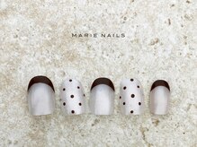 マリー ネイルズアンドラッシュアート モザイクモール港北店(MARIE NAILS & LASH ART)/定額￥9,350　フレンチ 1120c
