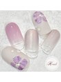 ケイネイル(Knail)&nbsp;水滴アートと手描きフラワーが可憐♪マットな質感でオシャレUP!