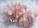 真珠みたいなうる艶ネイル♪