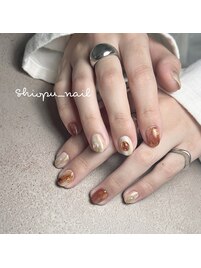 お任せシンプルニュアンスネイル