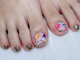 ＊カラフルフットデザイン＊