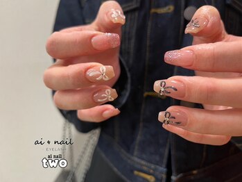 アイネイルトゥー 小倉(ai nail two)/リボンネイル