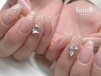 アルディ(hardi)/ワンカラー＋ビジューネイル