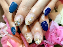 ライン×ストーンアート