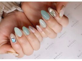爽やか春ネイル！