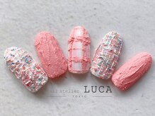 ネイルアトリエルカ(nail atelier LUCA)/W-622 大人可愛い春色ツイード