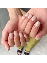 ミントリーフ バイ リート(Mint leaf by Reat)/シルバーミラーフレンチネイル