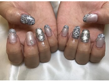 エスフィーネイルサロン ブリーユ(Esfy nailsalon Brille)/ツイードネイル