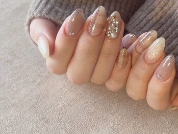 スリーラッシュアンドエルフネイル 下上津役店(threelash&elf.nail)/クリスマスネイル/パラジェル