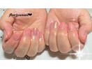 ワンポイントオーロラnail