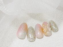 リベレ(LIBELLE)/春色☆グラデーションネイル